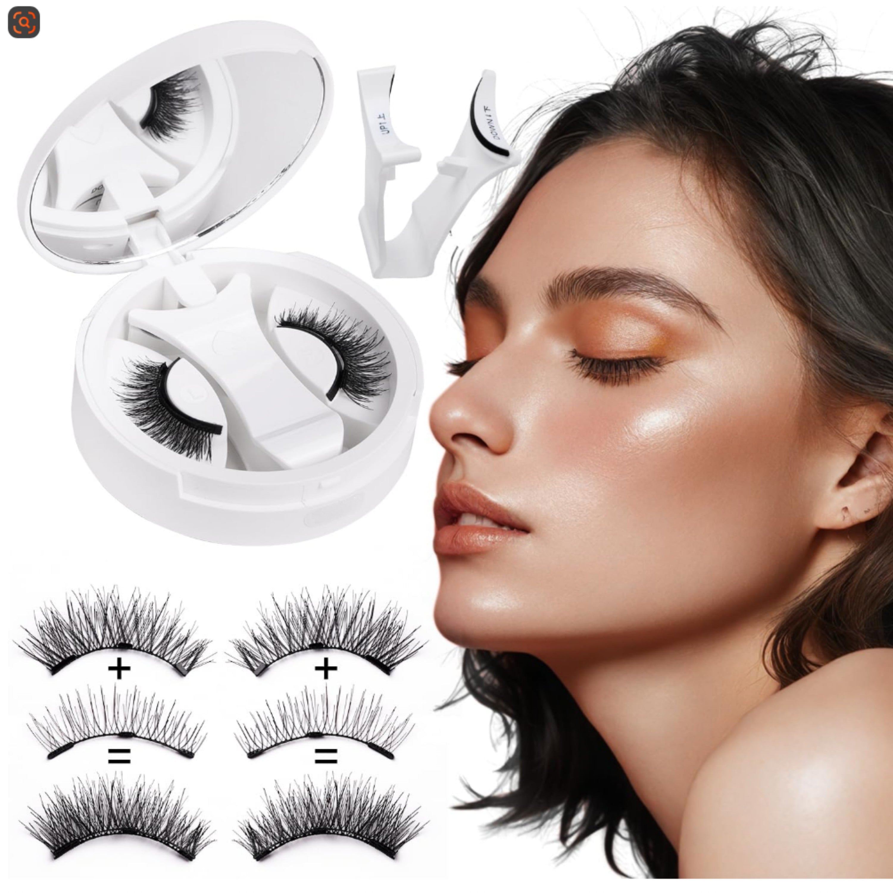 Magnetische Wimpern – 2 Paar, wiederverwendbar & ohne Kleber
