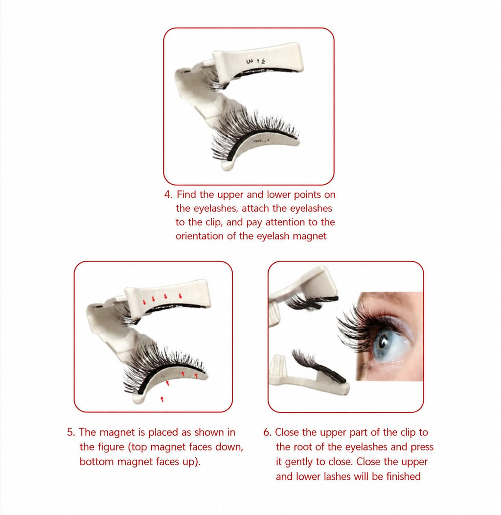 Magnetische Wimpern – 2 Paar, wiederverwendbar & ohne Kleber
