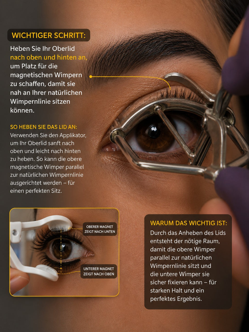 Magnetische Wimpern – 2 Paar, wiederverwendbar & ohne Kleber