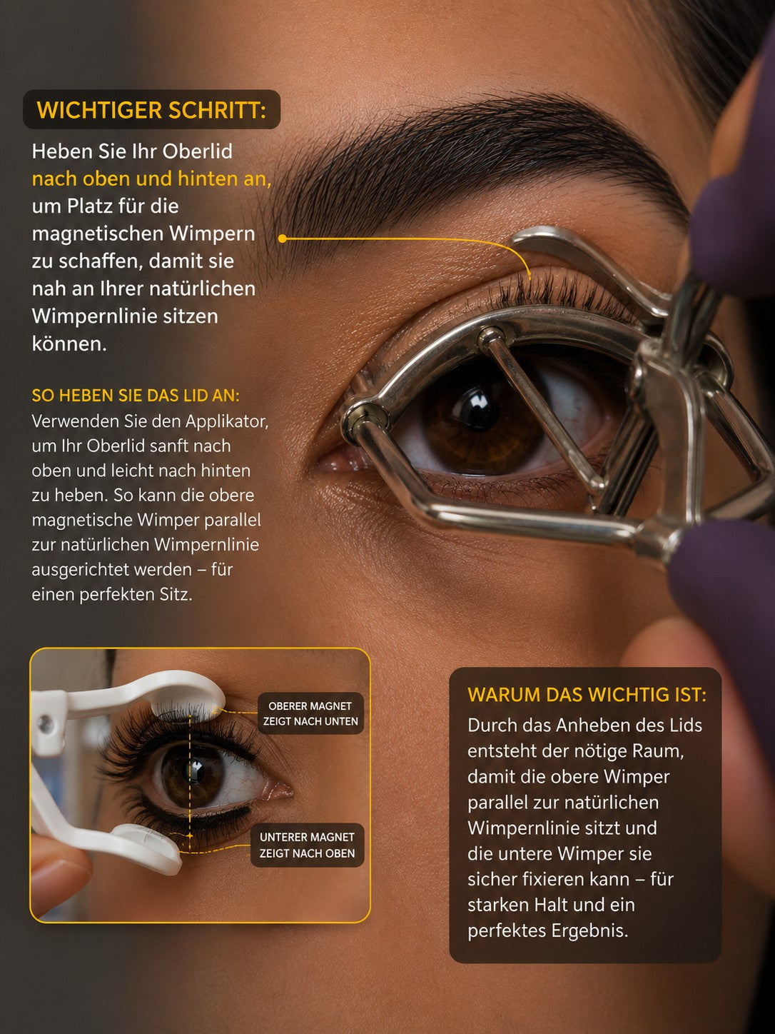 Magnetische Wimpern – 2 Paar, wiederverwendbar & ohne Kleber